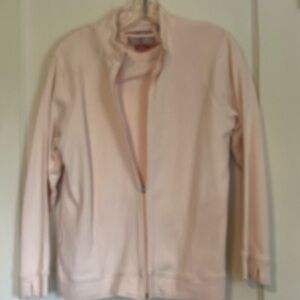 Women's light Pink zip-up Jacket and matching tee shirt